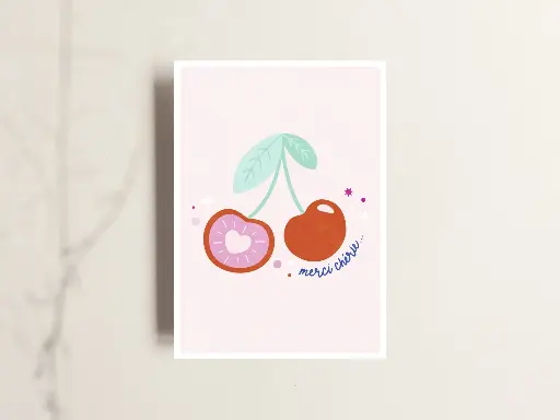 [TTKT007] Tante Tia - Postkarte - Merci cherie