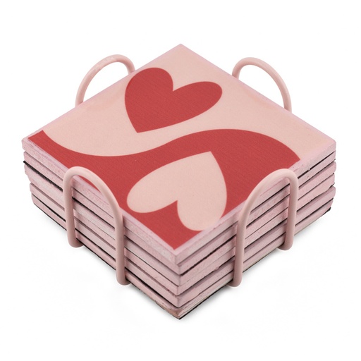 [OZ3311] Untersetzer 6er-Set LOVE