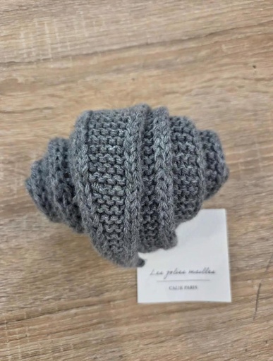 [LS001-DG] Calie Paris - Dreieckstuch/kleiner Schal SOPHIE Scarf gestrickt - Dunkelgrau