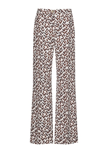 Caroline Biss - FANCY TROUSERS, NORMAL WAIST - chocolate