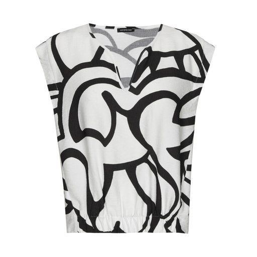 Caroline Biss - SLEEVELESS TOP - black white multicolor