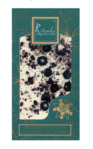 Ritonka - Premium weiße Schokolade - Johannisbeere, Lavendel - 95g