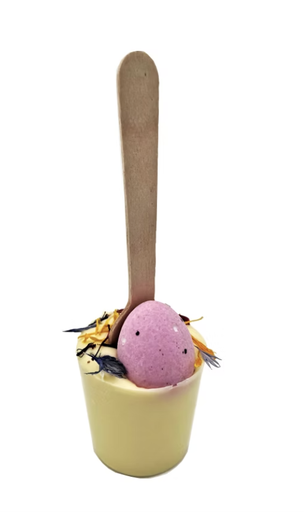 Ritonka - weiße Trinkschokolade am Stick - Ostern mit Osterei