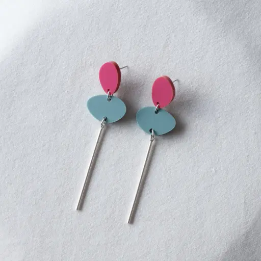 [Mellow.S.07] Studio Nok Nok - Ohrringe Mellow Pop Silver 07