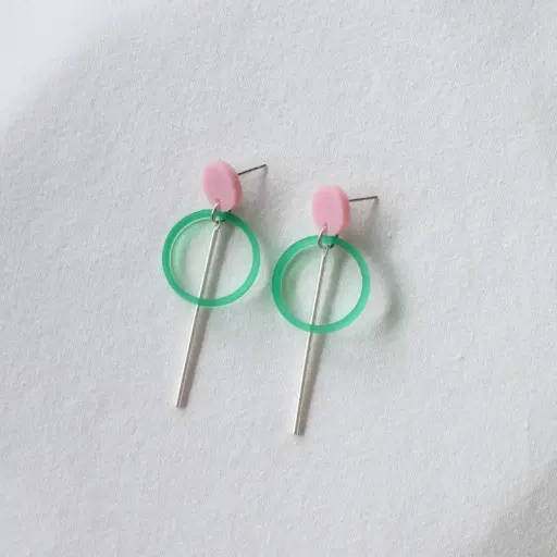 [Mellow.S.12] Studio Nok Nok - Ohrringe Mellow Pop Silver 12