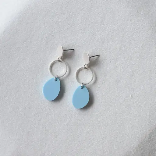 [Mellow.S.04] Studio Nok Nok - Ohrringe Mellow Pop Silver 04