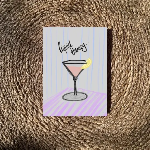 Hej Ibiza - Postkarte - Liquid therapy