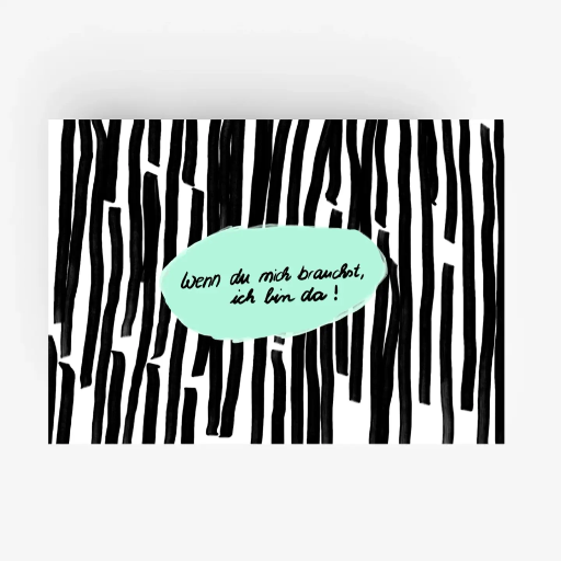 Hej Ibiza - Postkarte - Wenn du mich brauchst, ich bin da