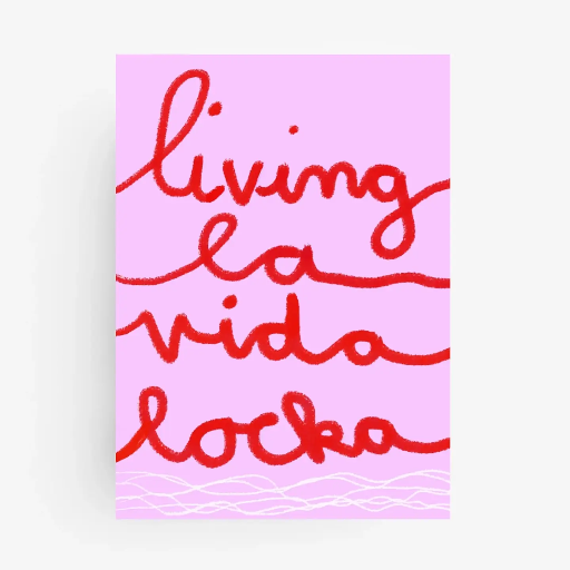 Hej Ibiza - Postkarte - Living la vida locka