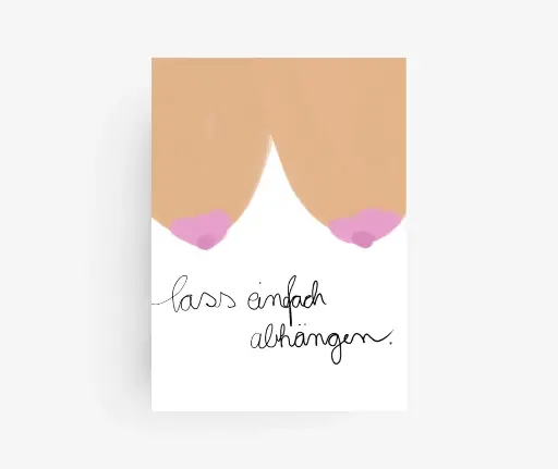Hej Ibiza - Postkarte - Lass mal abhängen BOOBS