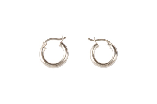 [MMsilber] Lisa Kroeber Jewellery Art - Earrings Mix&Match Kreolen Silber Basic (nur Kreolen pur, ohne Anhänger/Rahmen)