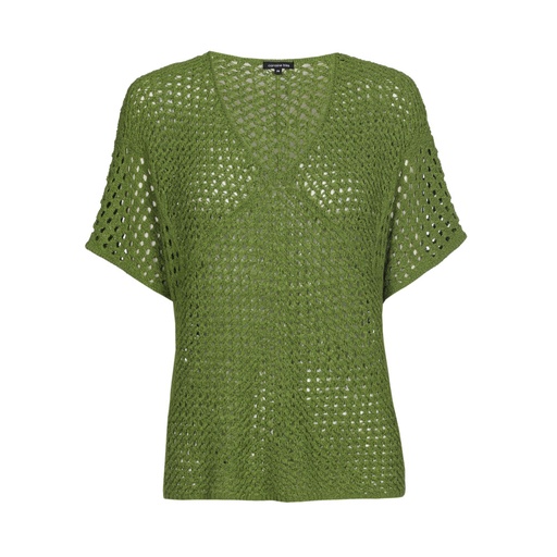 Caroline Biss - Kurzarmpullover LOOSE-KNIT PULLOVER Palmtree