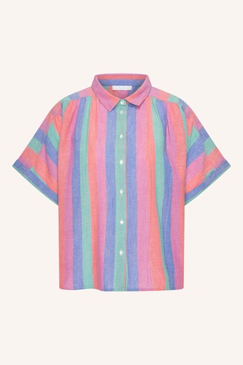 By Bar - Sunny Rainbow Pleats Blouse - 910 Rainbow Stripe