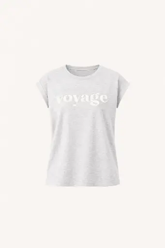 By Bar - Tobi Voyage Top - 815 Light Grey Melee