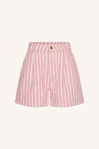 By Bar - June Stripe Shorts - 1322 Pink Stripe