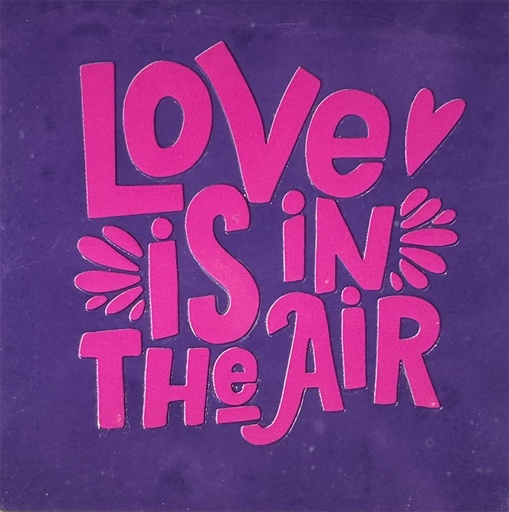 [12.10.25324] Yett tiles - Fliese/Untersetzer - Love is in the air - lila/rosa