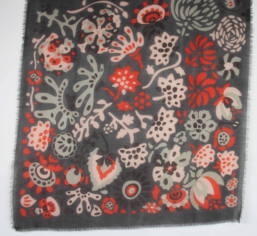 Les belles vagabondes - Carre Laine Wolltuch Girandole Marron Brown