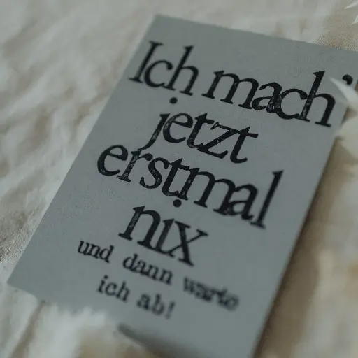 [PK025] Saja - Gestempelte Postkarte - Ich mach jetzt nix