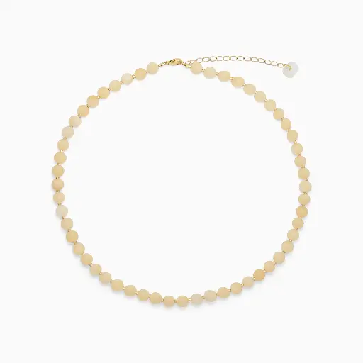 [GULJ-KA] Soï Copenhagen - Halskette Hailey Yellow Jade Necklace - Well-being