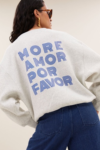 By Bar - Lili Amor Sweater - 815 light grey melee