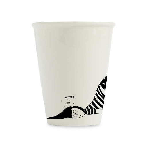 [HB-POCUP-BALO] Helen B - Becher *battery low*