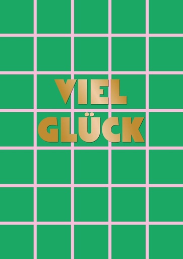 [DF601] Nobis Design - Postkarte - Designfräulein - OroLumi - Viel Glück