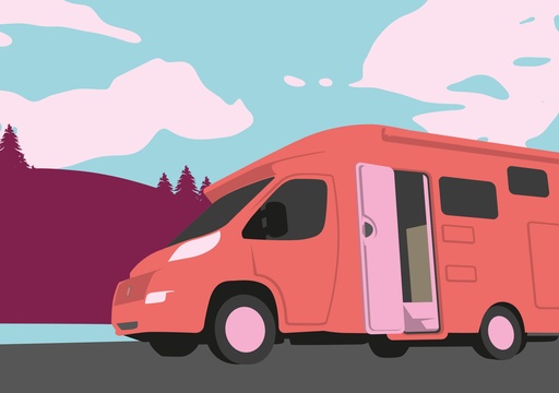 [LU450] Nobis Design - Postkarte - luminous - Camper Dream