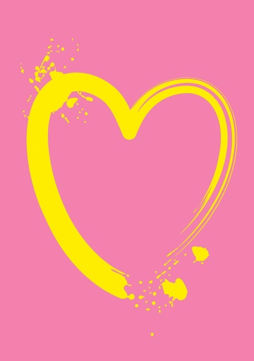 [NE042] Nobis Design - Postkarte - neonstyle - Herz