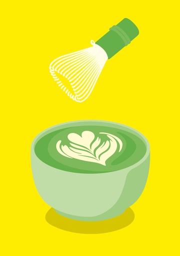 [NE047] Nobis Design - Postkarte - neonstyle - Matcha Latte