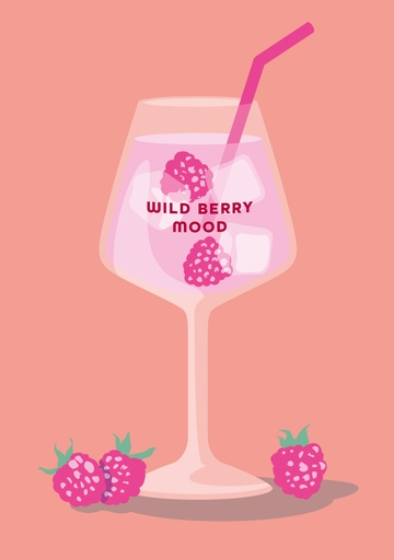 [NE050] Nobis Design - Postkarte - neonstyle - Wild Berry Mood