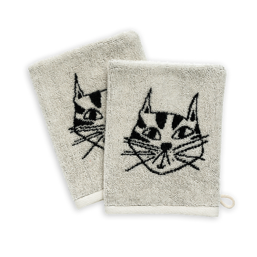 [HB-TEWAC-SET-CAT] Helen B - Waschlappen 2er Set *cat*