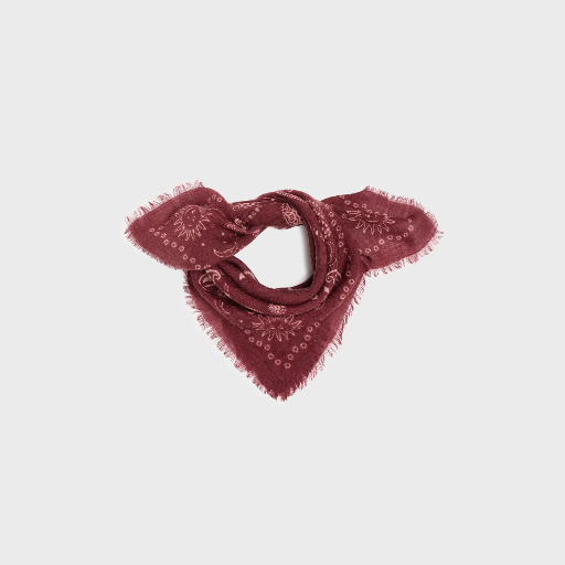 [WBL09] Billybelt - Tuch Bandana femme ALICE - bordeaux - 70x70cm