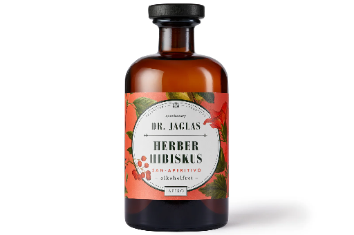 Dr. Jaglas - Herber Hibiskus - 500ml - alkoholfreie Aperitifbasis