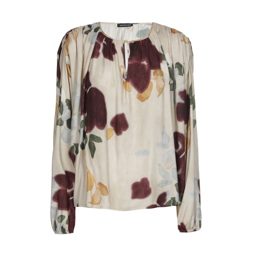Caroline Biss - FLOWING BLOUSE WITH SHOULDER DETAIL multi colour