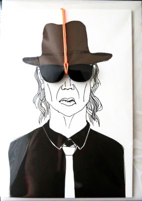 [A-2455] Buttique - Klappkarte DIN A6 - Udo (inkl. Acryl-Anhänger/Kette + Umschlag)