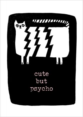 [jam-2237] Buttique - Postkarte DIN A6 - Jam - Cute but psycho