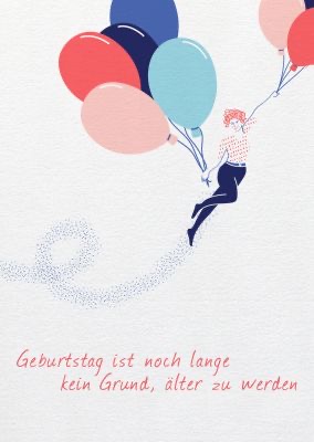 [say-2807] Buttique - Postkarte DIN A6 - Say it - Kein Grund älter zu werden