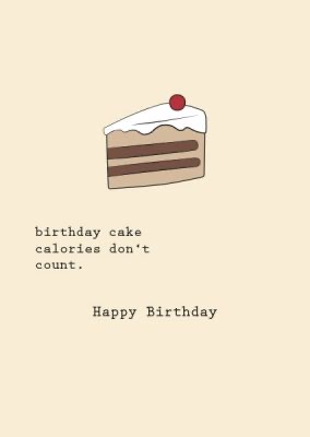 [ais-5002] Buttique - Postkarte DIN A6 - Cake