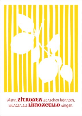 [Dolce-M-01] Buttique - Postkarte DIN A6 - La dolce vita - Limoncello