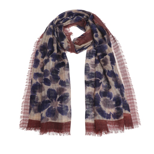 [4005-59] Caroline Biss - Leichter Schal floral multicolor