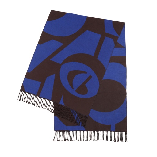 [4004-29] Caroline Biss - Warmer Schal braun/blau