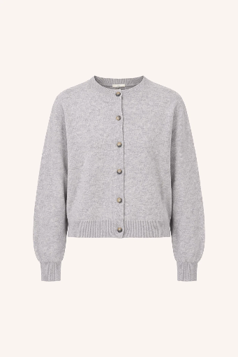 By Bar - Cleo Merino Cardigan - 825 grey melee