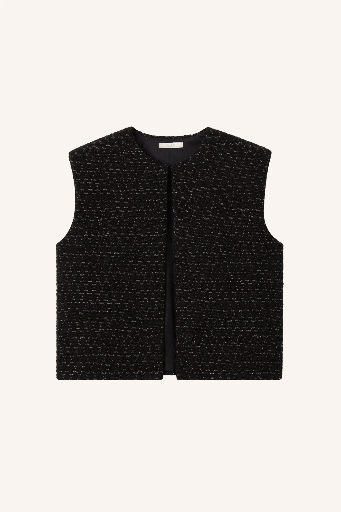 By Bar - Milo Sparkle Gilet - 860 black