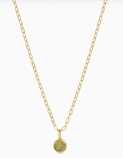 [AIA-KH] Soï Copenhagen - Halskette Aya Indian Agate Necklace gold - Strength