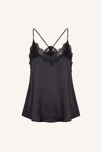 By Bar - Pia Satin Top - 860 black