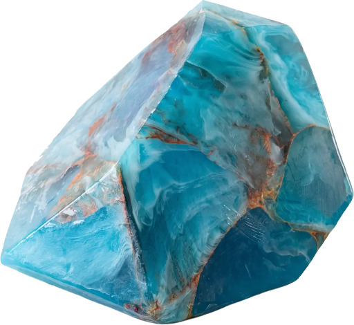 SoapRocks - Blue Agate / Blauer Achat - Surf, frisch, cool (Stier, Fische, Widder, Jungfrau)
