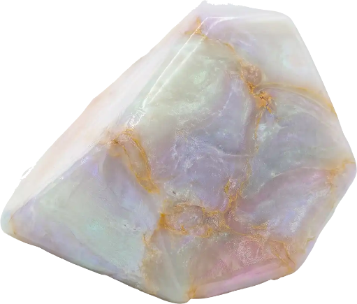 SoapRocks - White Opal / Weißer Opal - Pfirsich, Geranie, Moos (Wassermann)