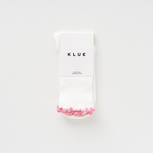 [KLWMNRFOCSCKPNK] Klue - Organic cotton socks with ruffles | pink