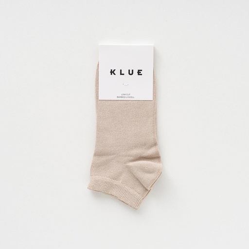 [KLWMNLOKSCKBEIG] Klue - Ankle plain socks in lyocell | Beige