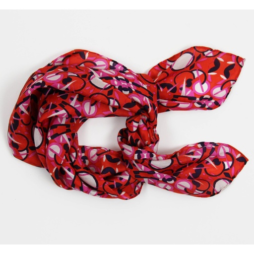 Les Belles Vagabondes - Seidentuch Mini Ephemere fuchsia